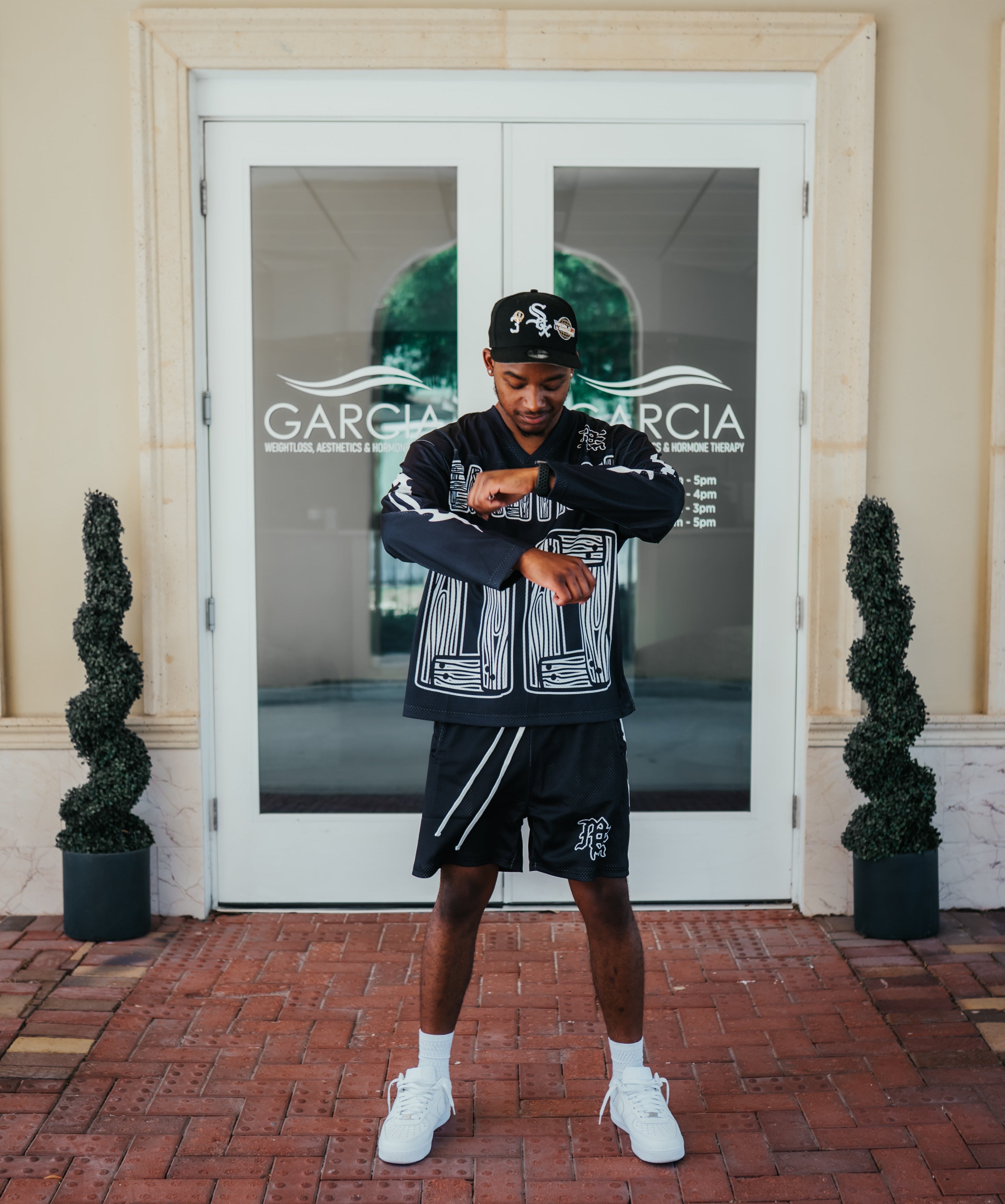 Black “Lightning” Short