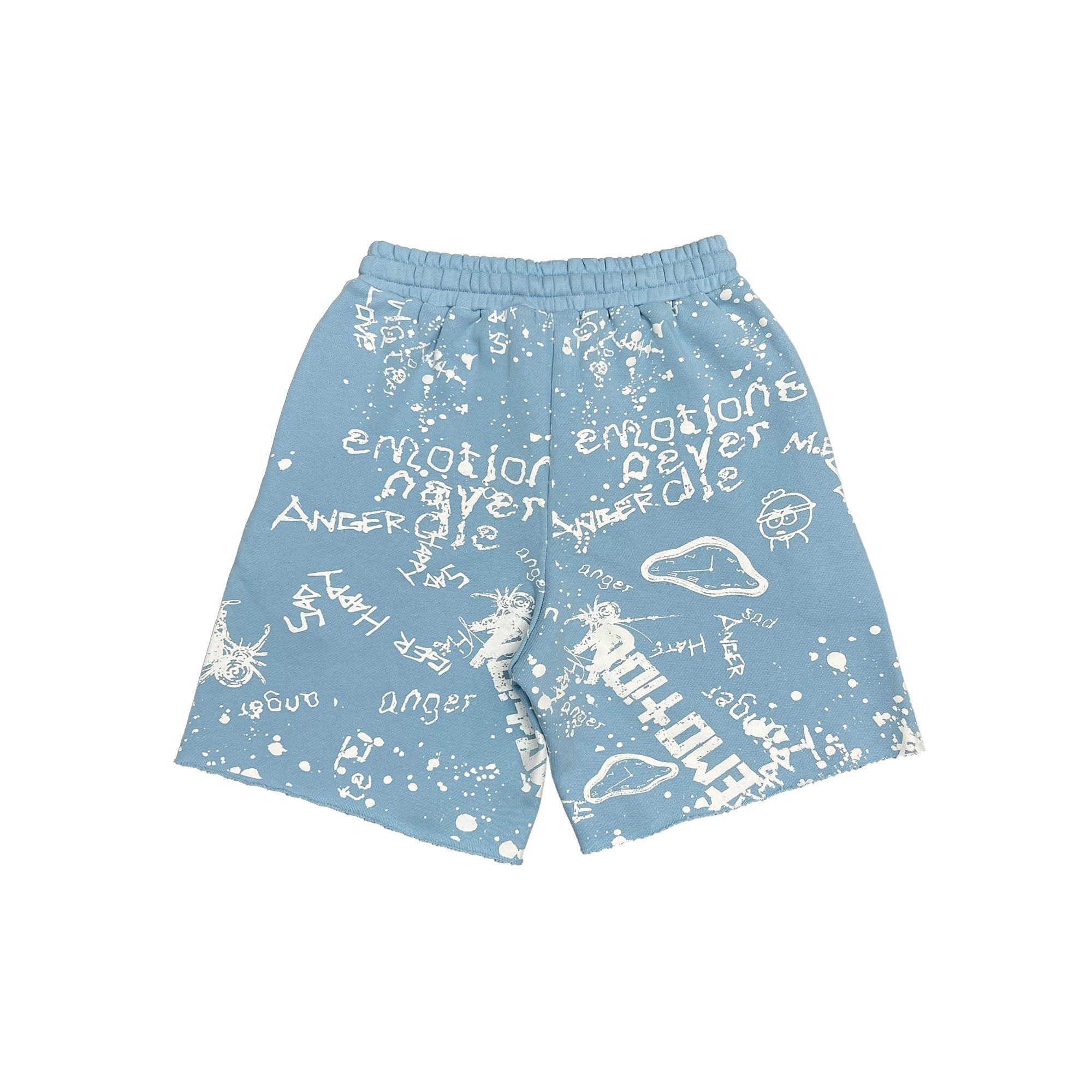 Blue “Graffiti” Shorts