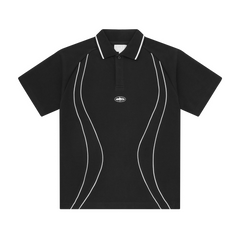 ISLAND PIQUE POLO SHIRT [BLACK]