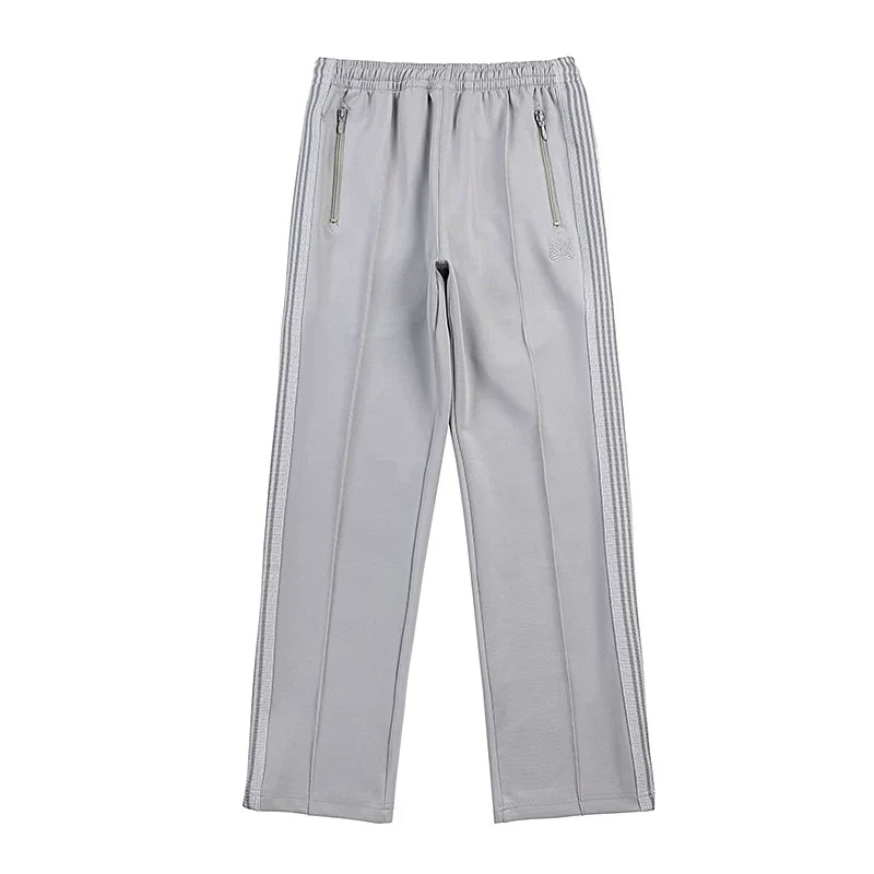 Needles Zebra Stripe Side Tape Track Pants Light Grey
