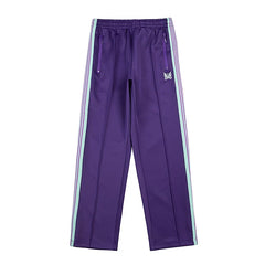 Needles Zebra Stripe Side Tape Track Pants Purple Mint