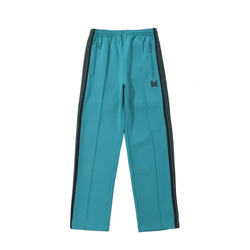Needles Multi Color Side Stripe Butterfly Slim Track Pants