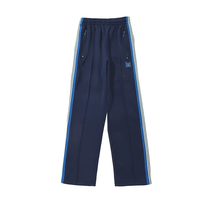 Needles Multi Color Side Stripe Butterfly Slim Track Pants