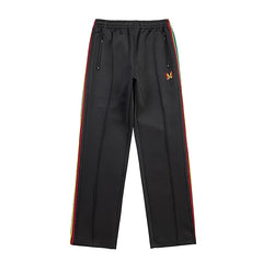 Needles Side Tape Track Pants Black Multicolor Stripe
