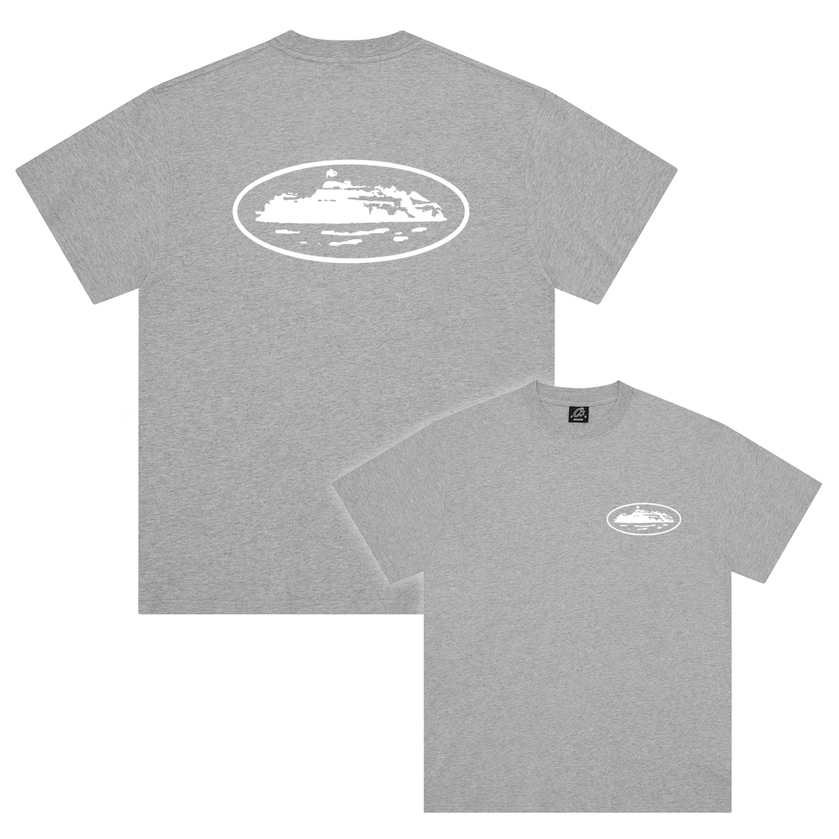 OG ISLAND TEE [HEATHER GREY]