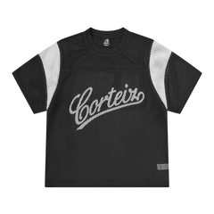 OPEN MESH PANEL JERSEY [BLACK/WHITE]