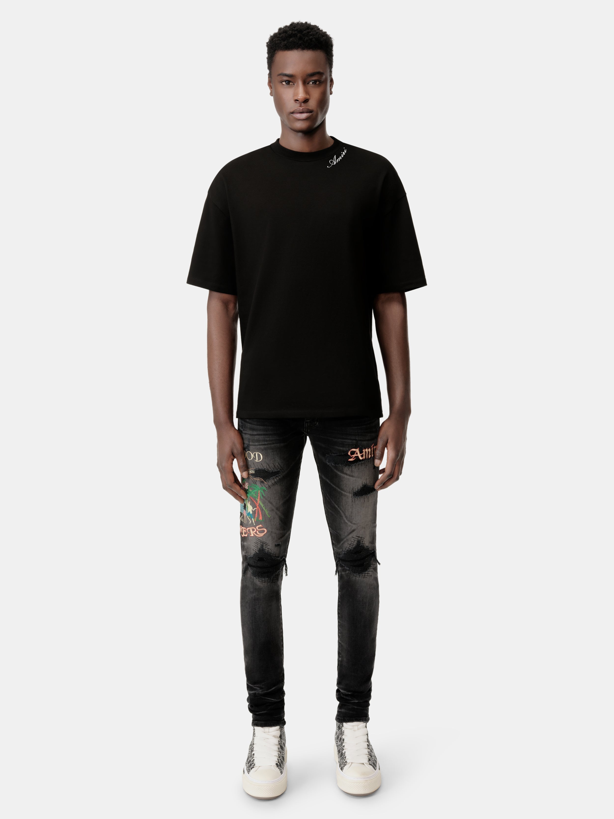 AMIRI SCRIPT TEE - Black