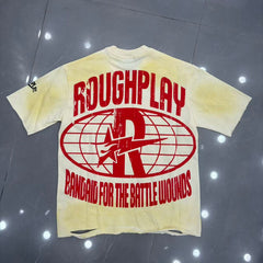 Roughplay Skull Statue Of Liberty Warning Tape Graphic Tee