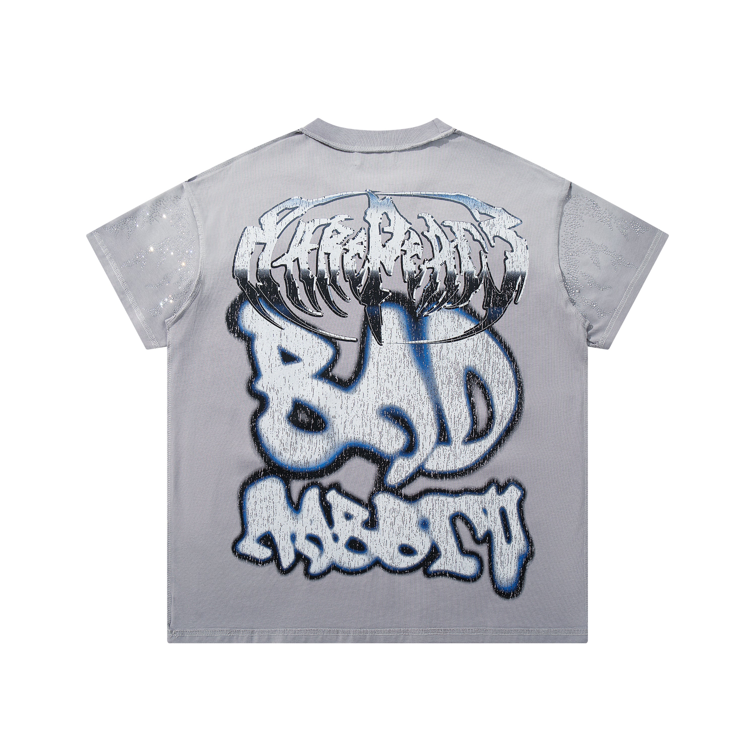 Rare Peace Bad Habit Panther Graphic Graffiti Streetwear Short Sleeve Tee