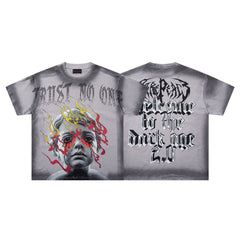 Rare Peace Trust No One Welcome To The Dark Age 2.0 Graphic Streetwear Tee