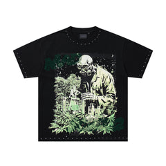 SUPPLY Scientific Advancement Graphic Oversized Black T-Shirt