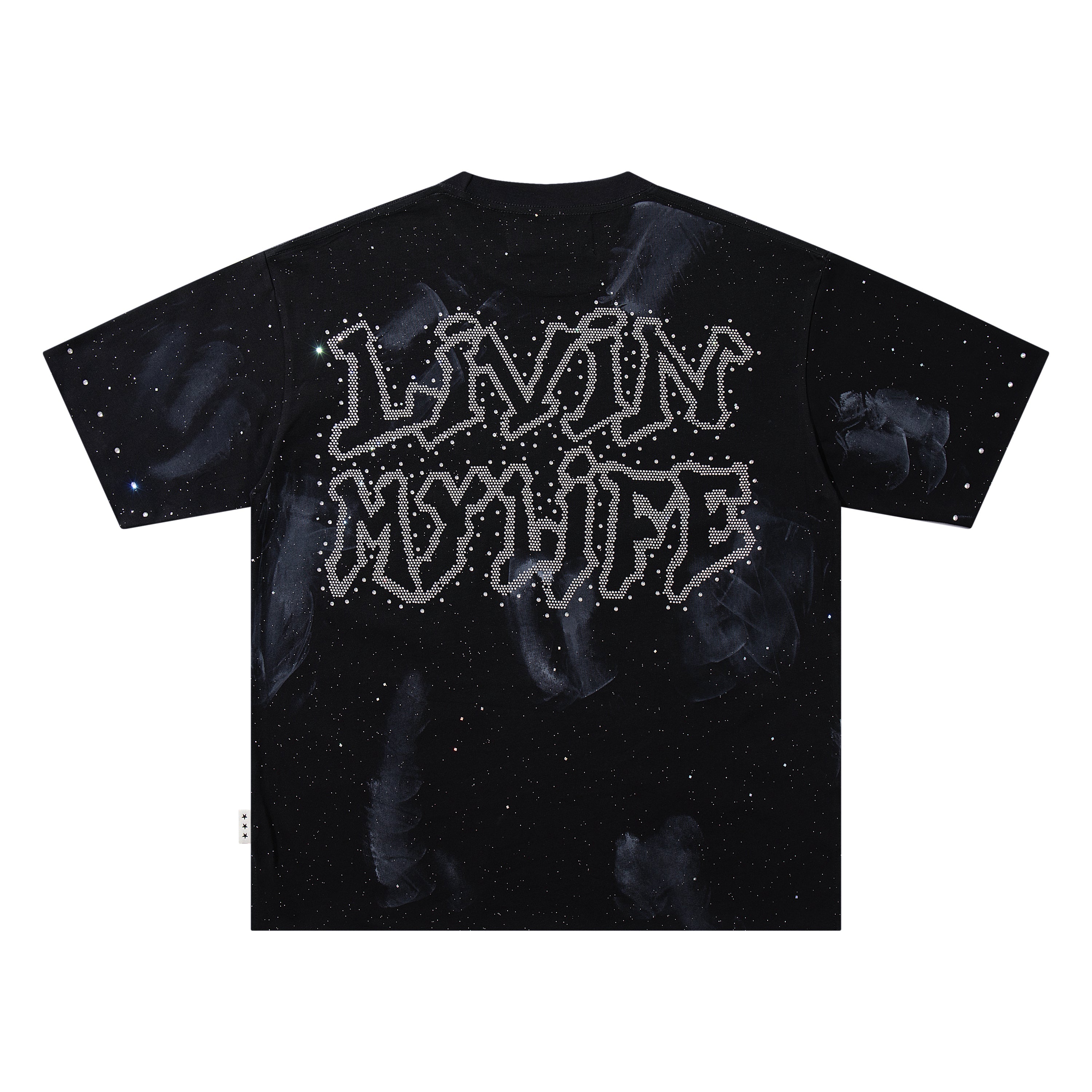 BKYS Hip Hop Rapper Taxi Black Star Washed Oversized Graphic T‑Shirt
