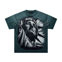 Rare Peace SOS Statue Of Liberty Graphic Streetwear Tee