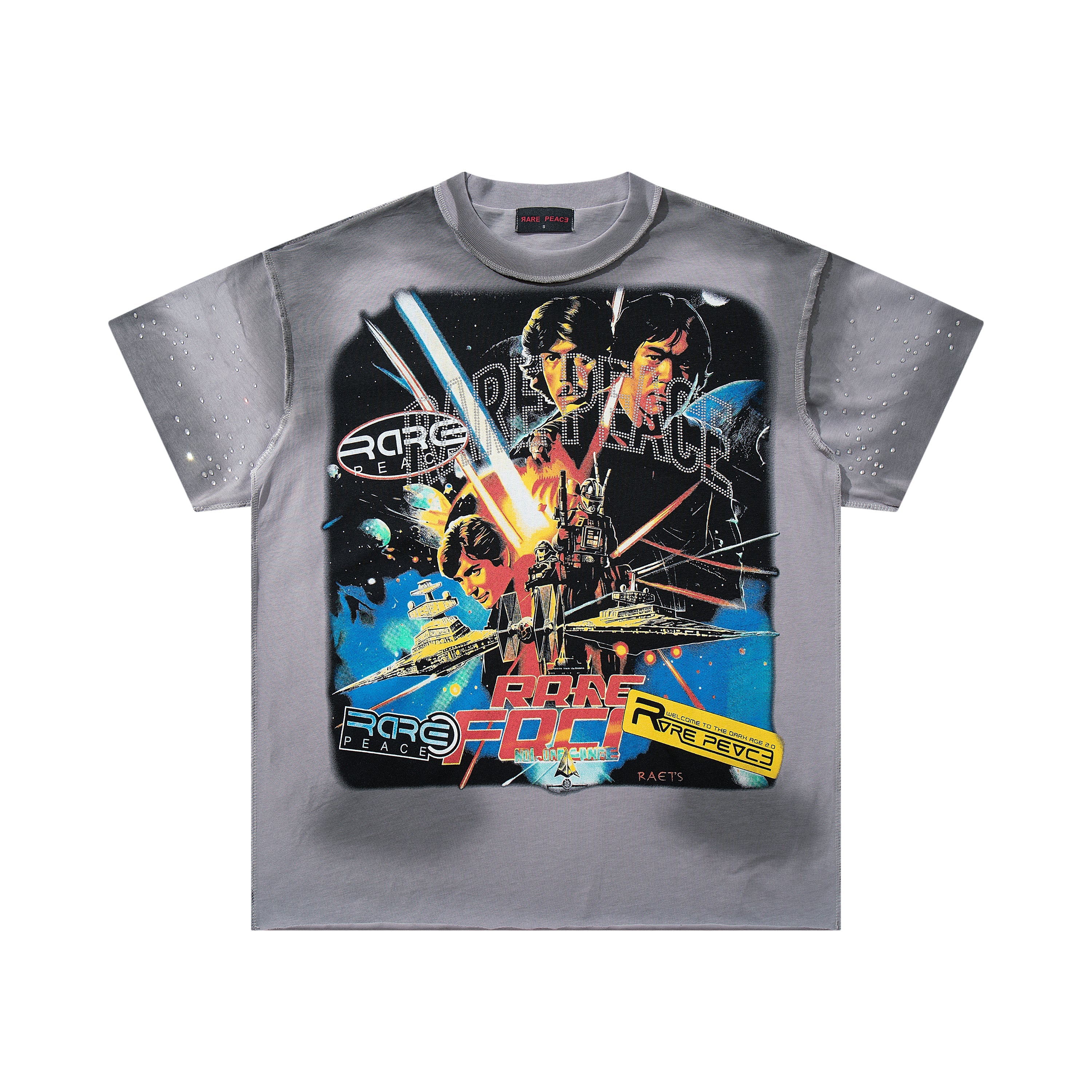 Rare Peace The Beginning Of The End Sci‑Fi Graphic Streetwear Tee