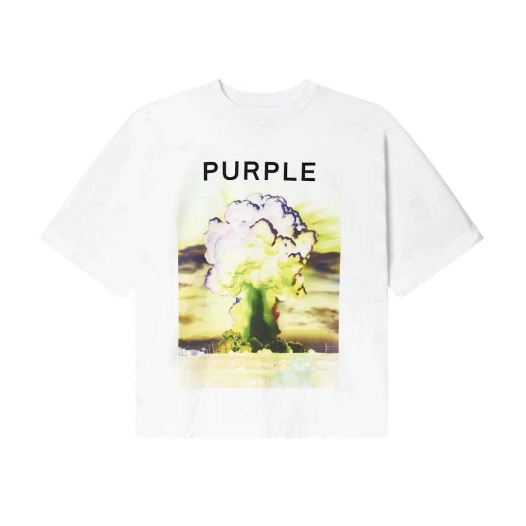 Purple Brand Jersey Tee Brilliant White