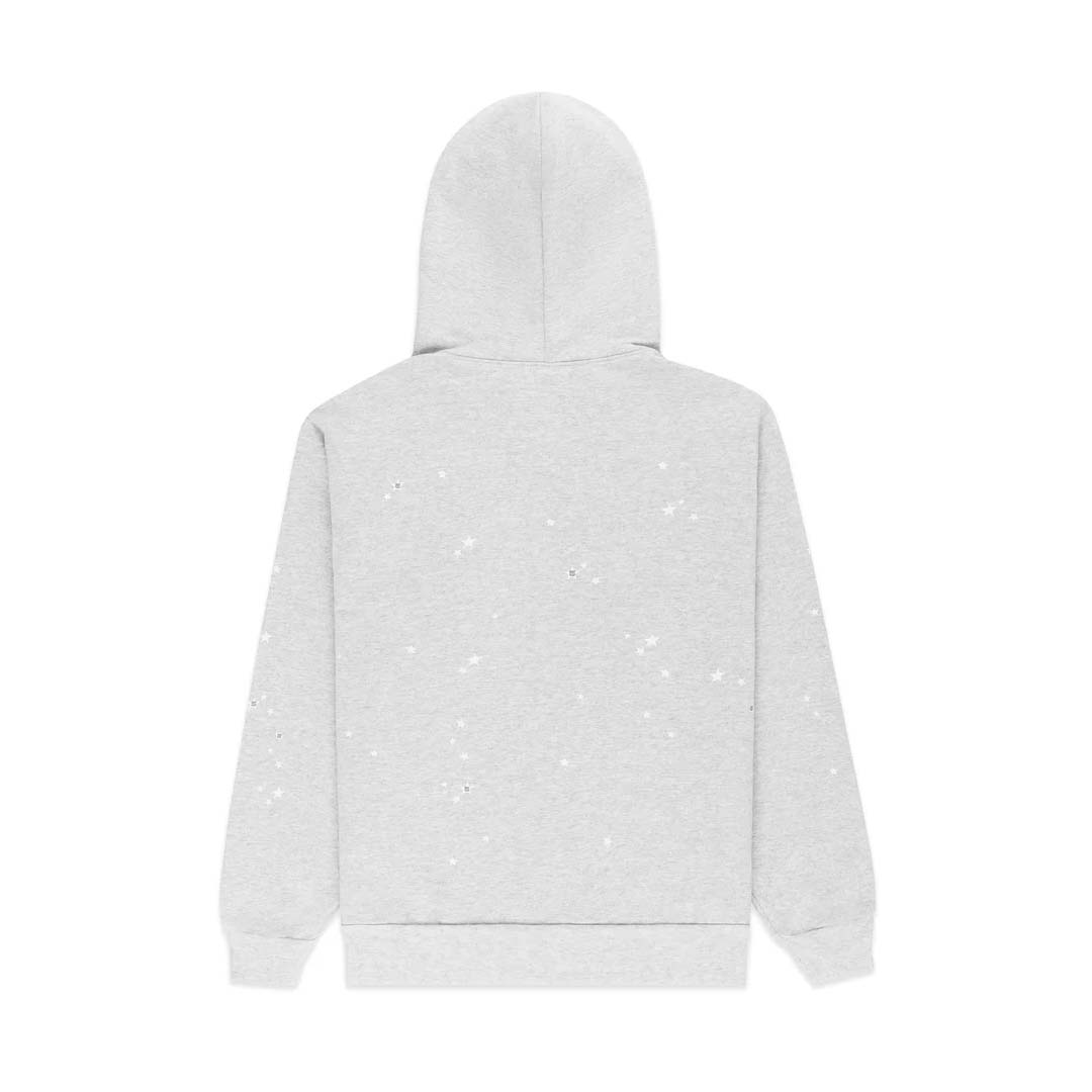Sp5der ATL Heather Grey Zip Up Hoodie