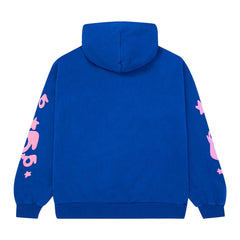 Sp5der Beluga Hoodie Blue Pink