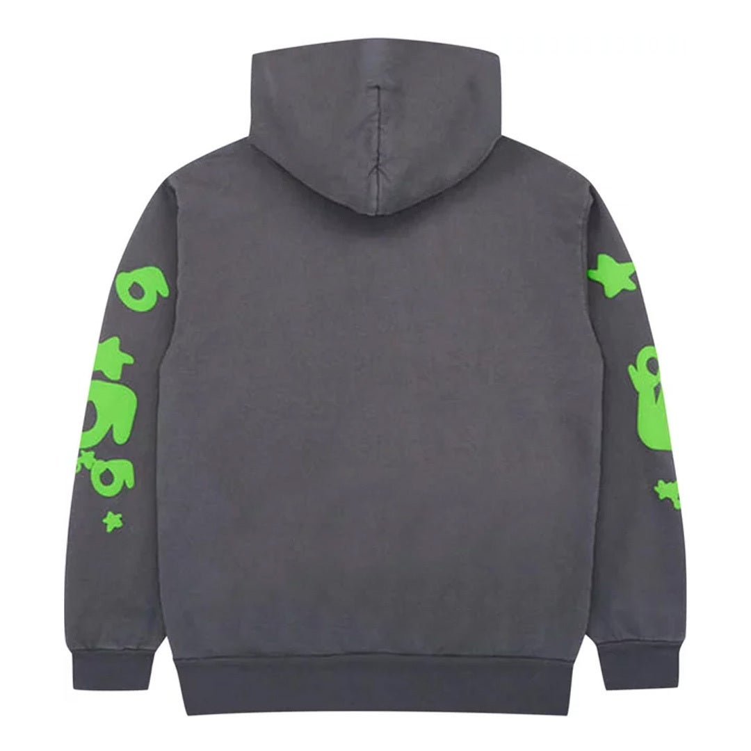 Sp5der Beluga Hoodie 'Slate Grey/Green'