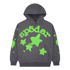 Sp5der Beluga Hoodie 'Slate Grey/Green'