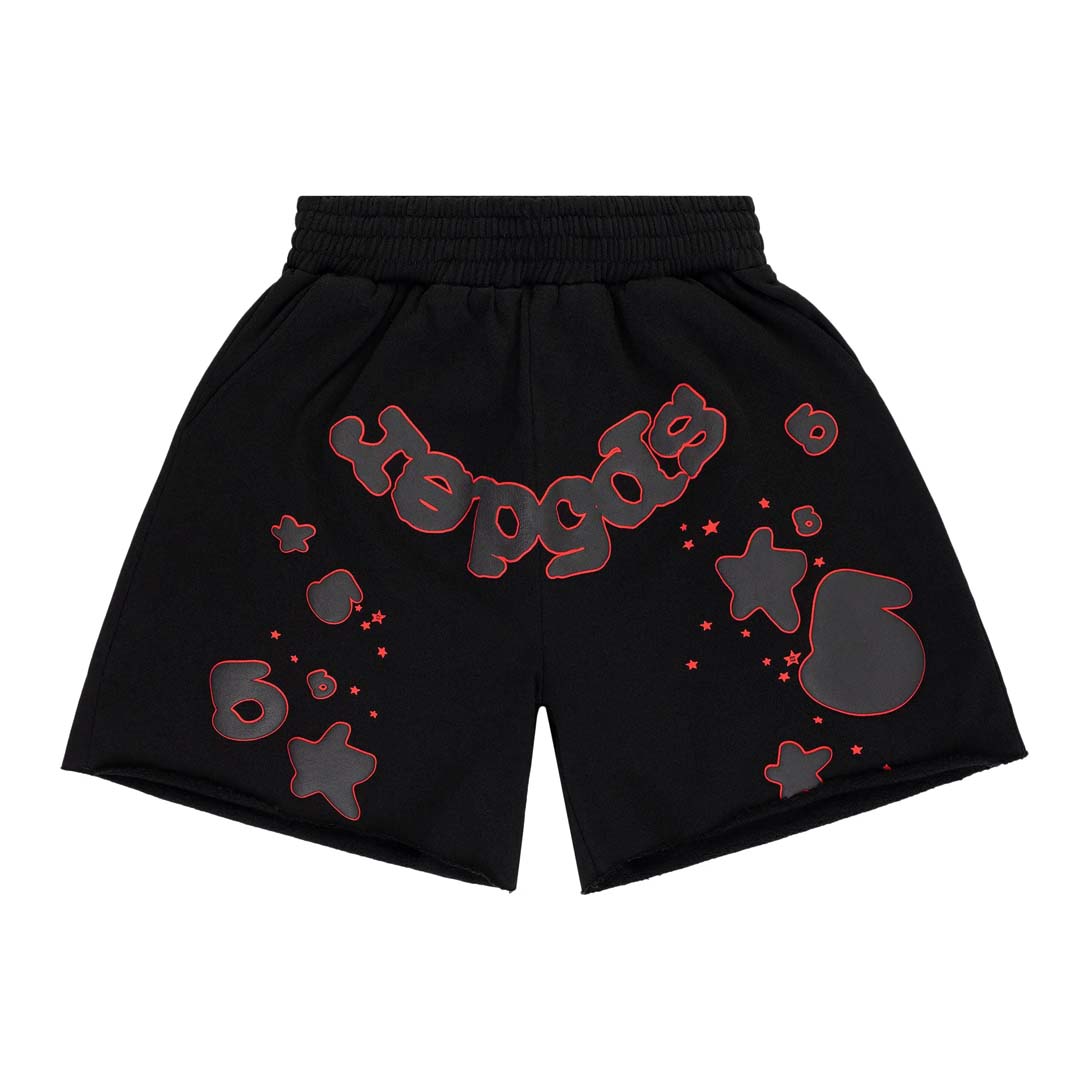 Sp5der Beluga Outline Sweatshort 'Black'