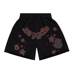 Sp5der Beluga Outline Sweatshort 'Black'