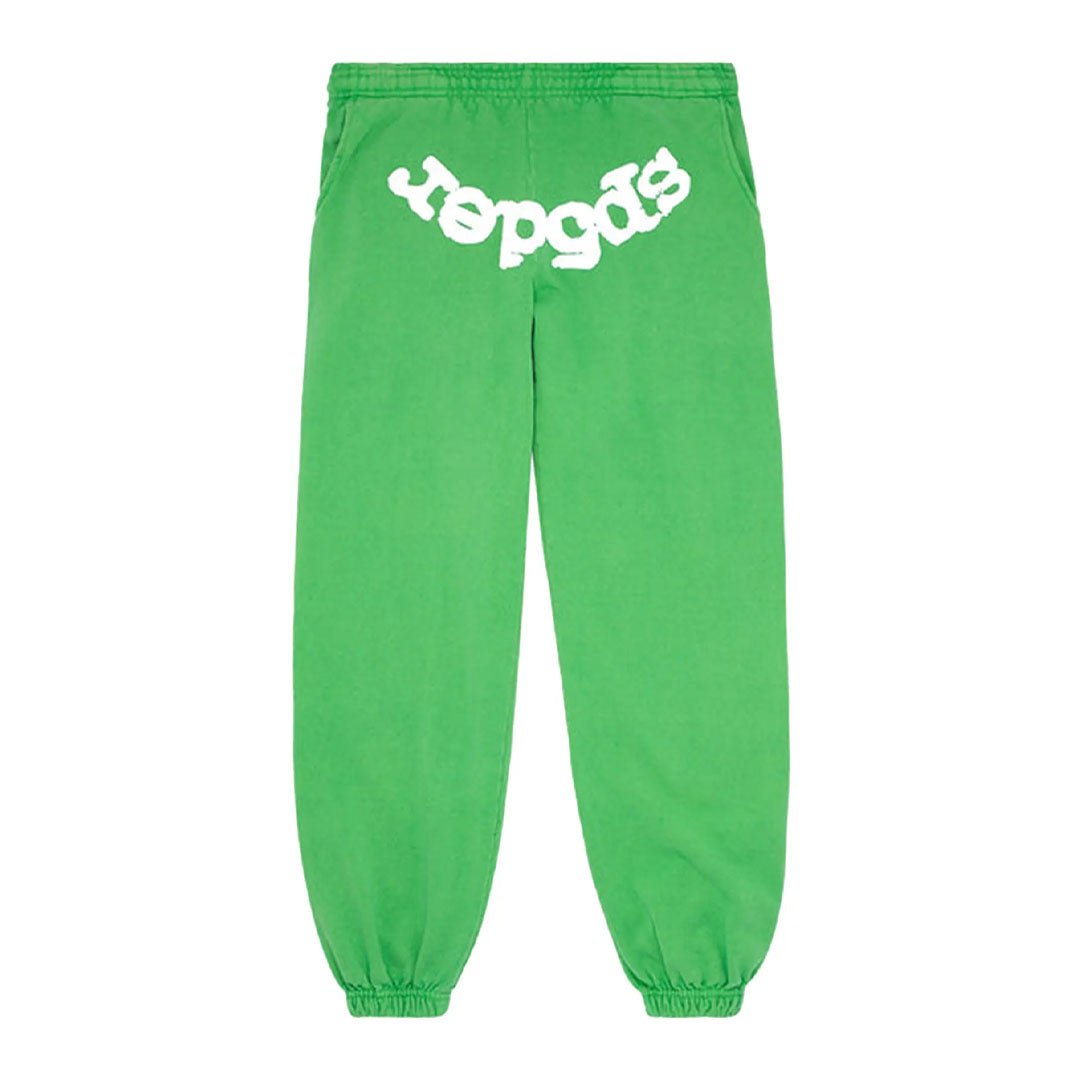 Sp5der Classic Sweatpants 'Slime Green'
